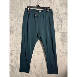 J Jill Pima Capri Leggings Teal Green Cotton Lycra Stretch Womens‎ Small NEW NWT
